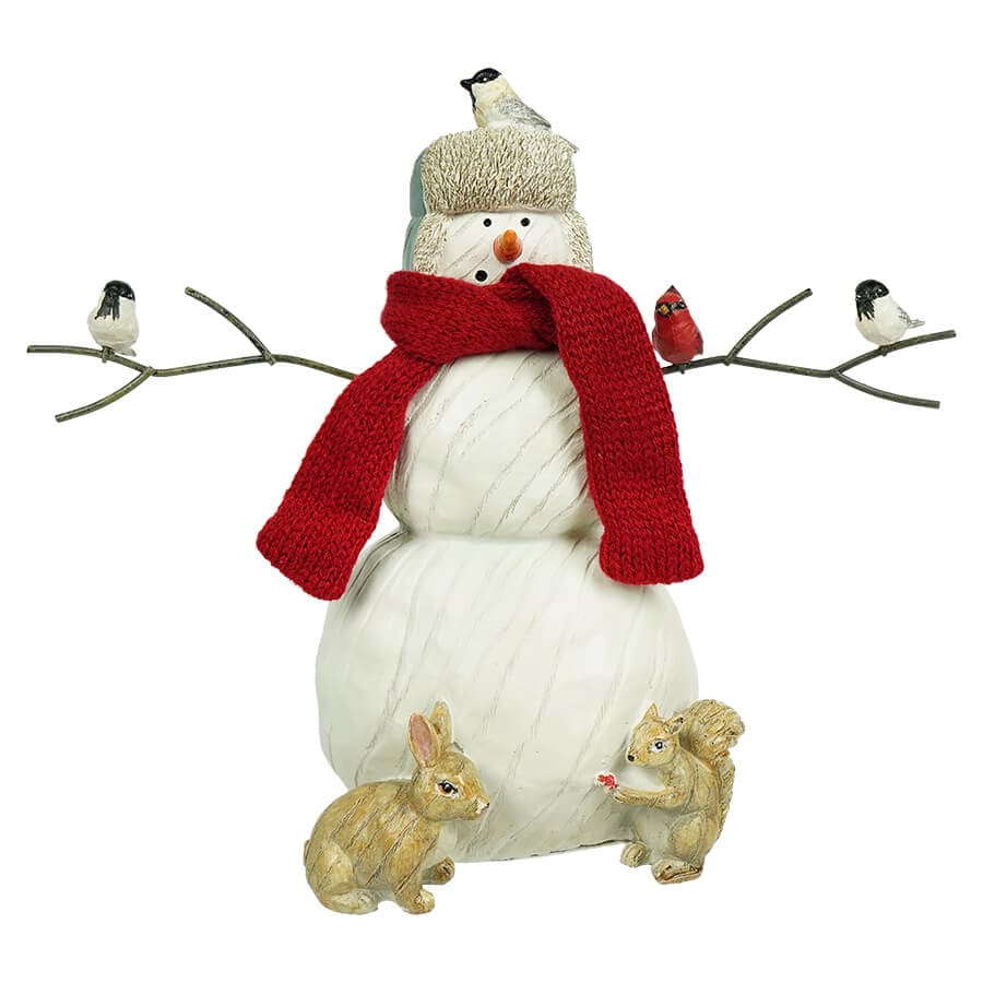 Snowman With Critters Figure