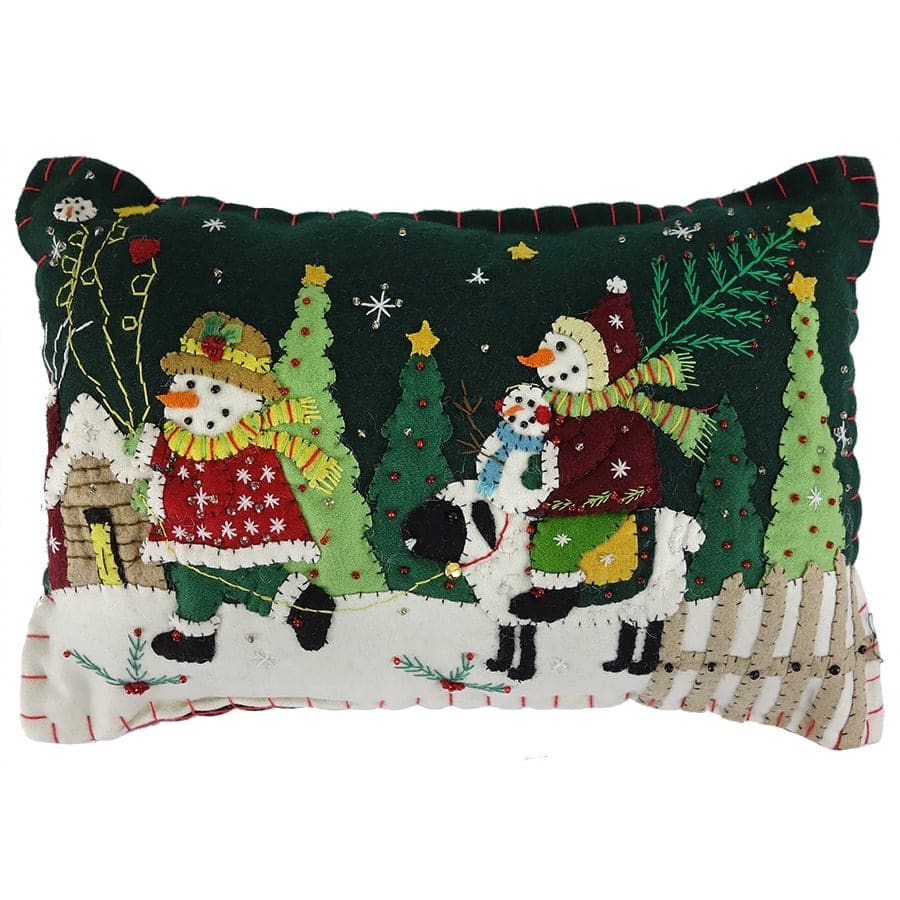 Snowmen With Sheep Pillow