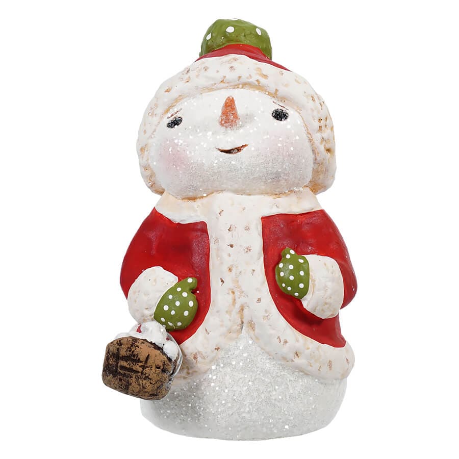 Snuggled Up In Coat Snowman