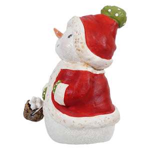 Snuggled Up In Coat Snowman