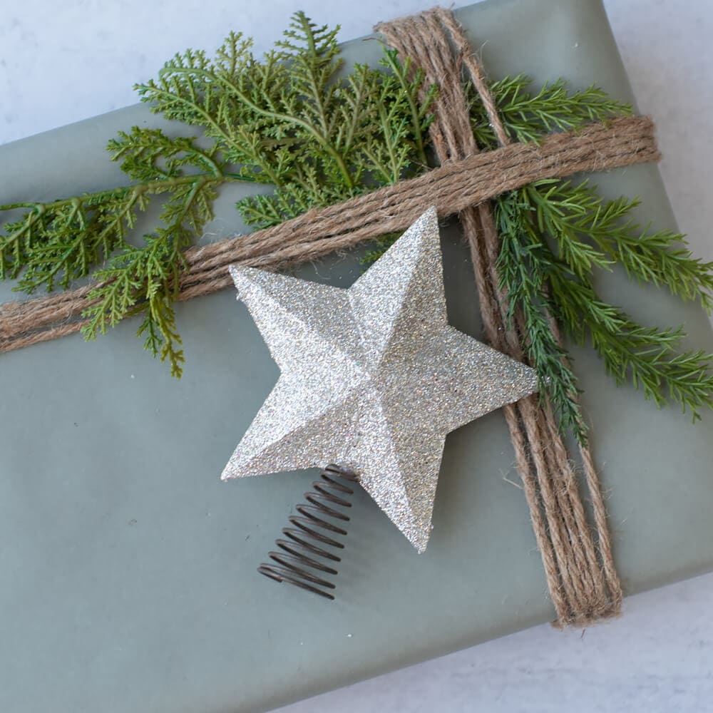 Solid Shimmer Star Tree Topper