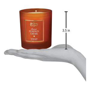 A warm amber glass spiced pumpkin creme candle from bella and bob’s christmas perfect for creative co-op sets