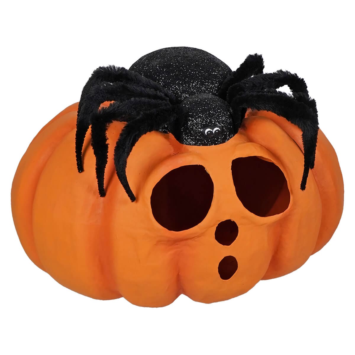 Spider on Pumpkin JOL - Halloween