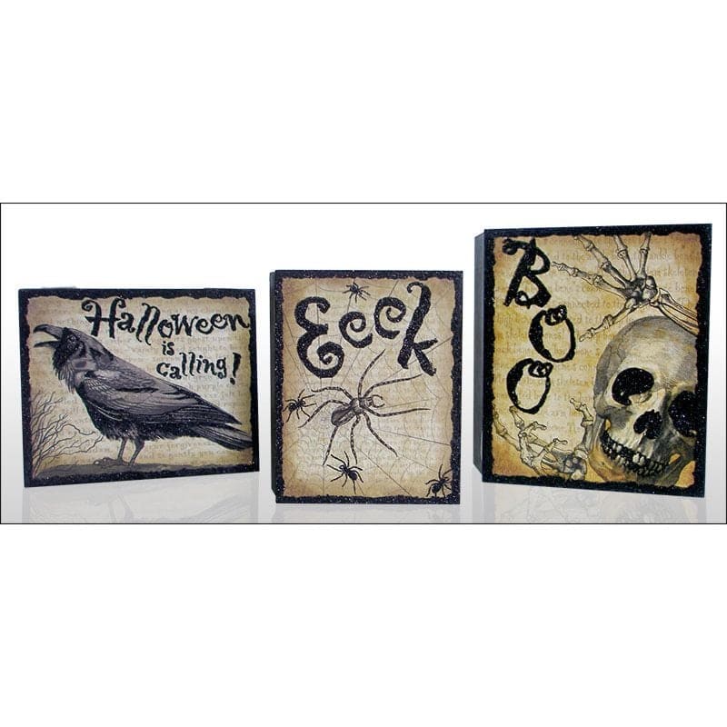 Spooky Image Wood Boxes Set/3