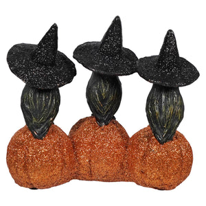 Spooky Owls On Glittered Jack-O’-Lanterns - Halloween