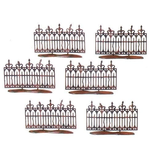 Spooky Wrought Iron Fences Set/6