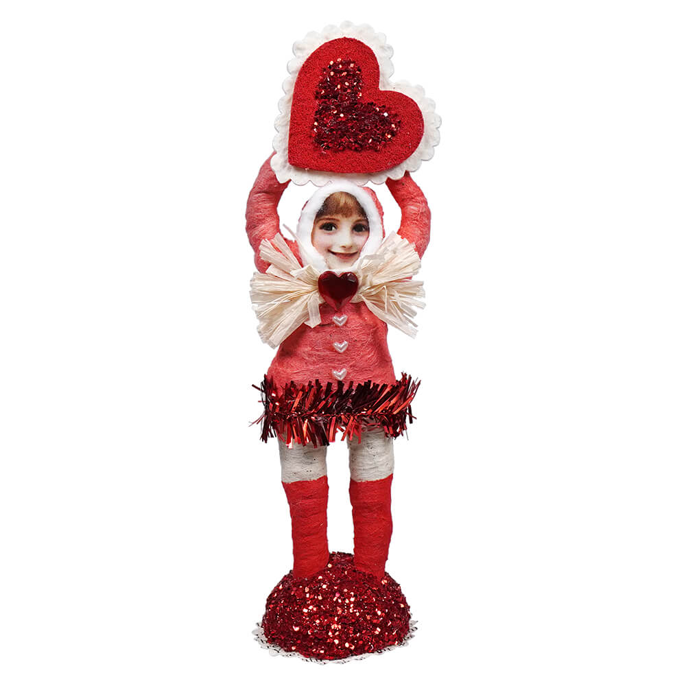 Spun Cotton Be My Valentine Figure - Valentine’s Day