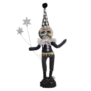 Spun Cotton Illusion Moon Man Figure - Halloween