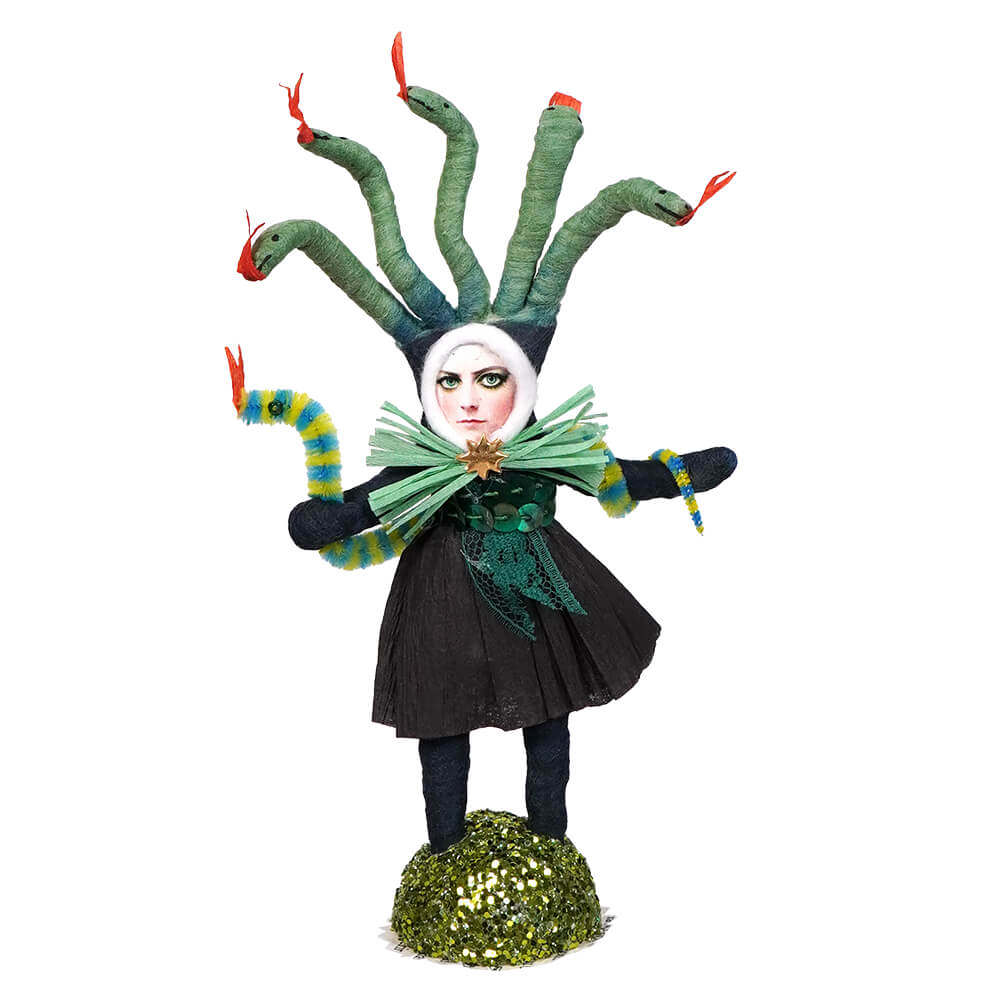 Spun Cotton Medusa Halloween Figure - Halloween