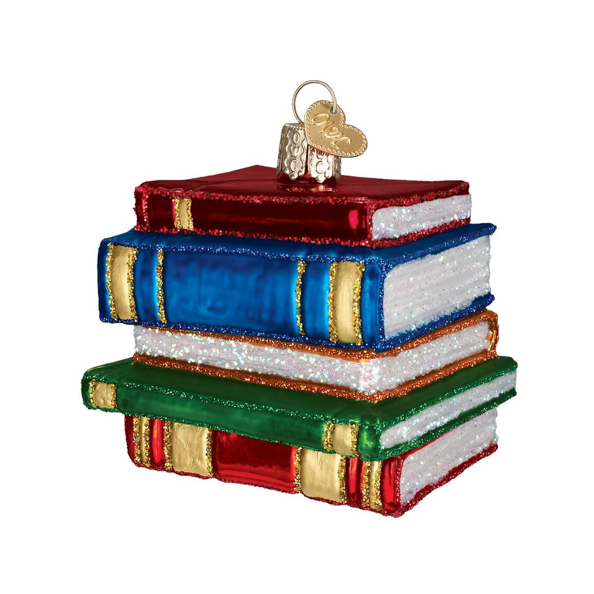 Stack Of Books Ornament