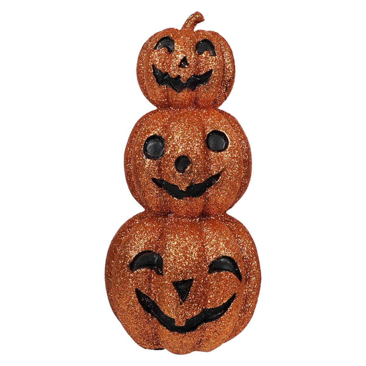 Stack Of Glittered Jack-O’-Lanterns - Halloween