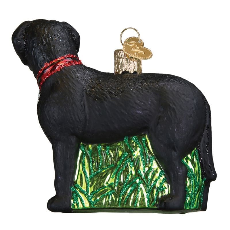 Standing Black Lab Dog Breed Ornament