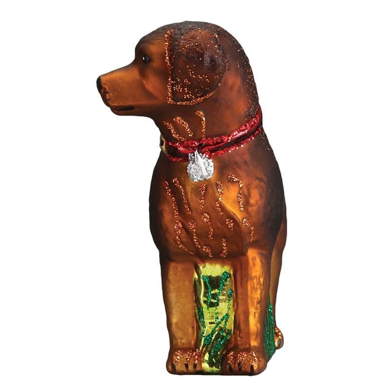 Standing Chocolate Lab Dog Breed Ornament