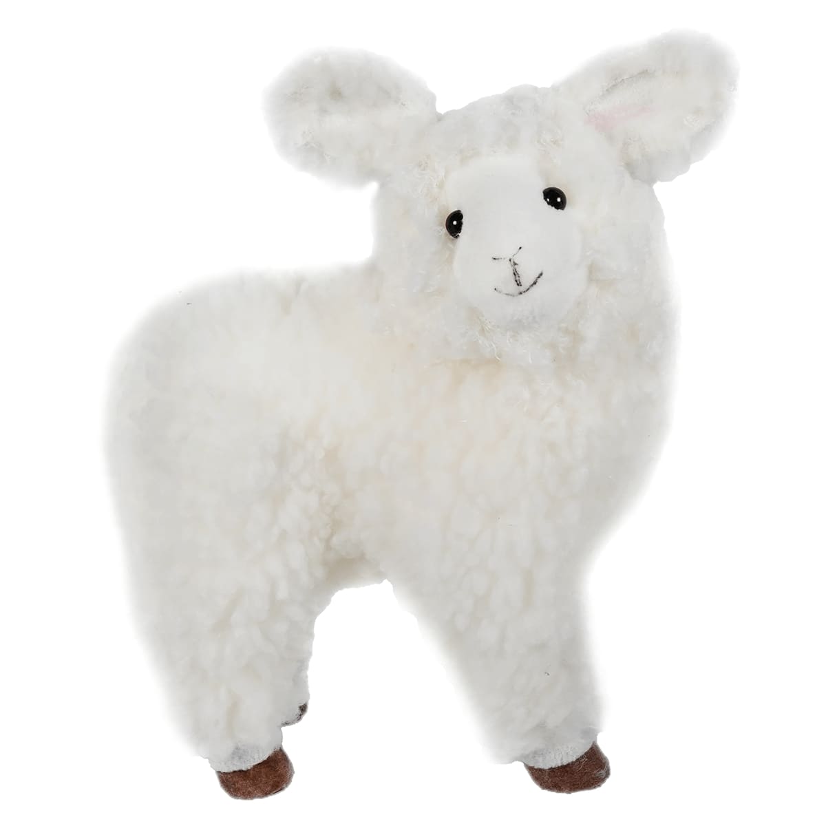 Standing Fluffy Sherpa Lamb - Easter