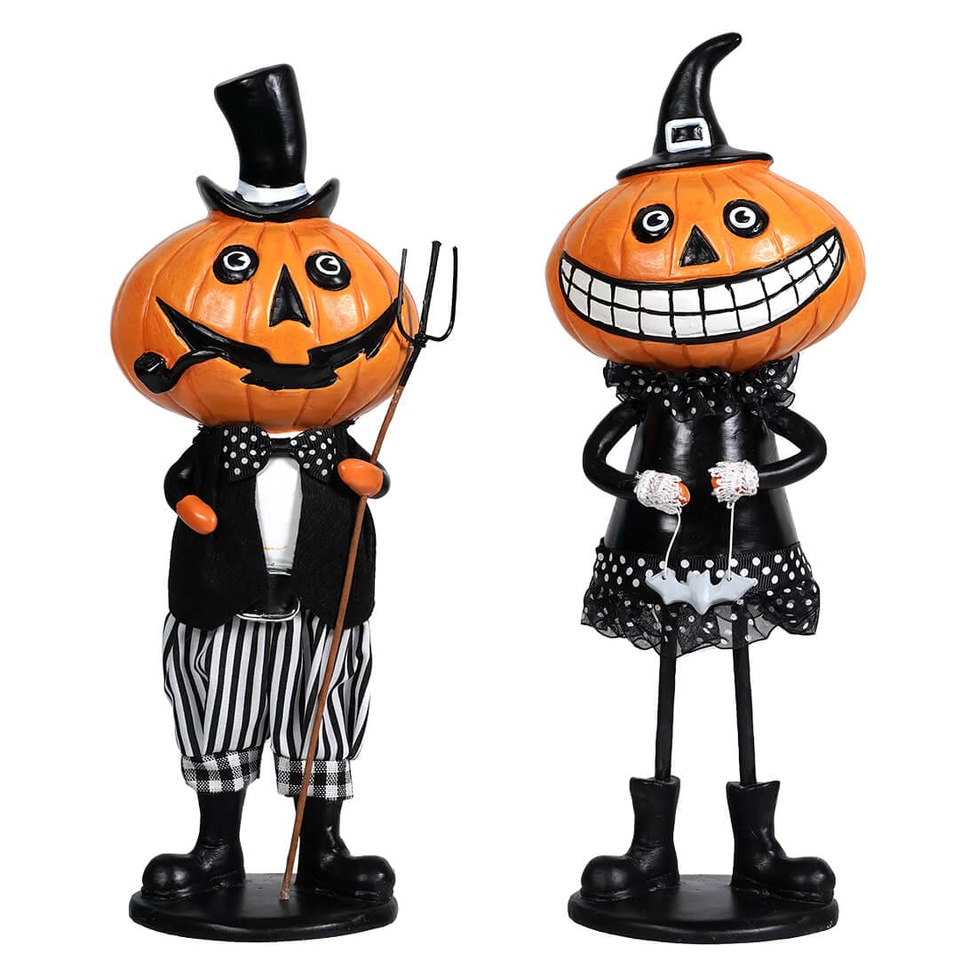 Standing Jolly Pumpkin People Set/2