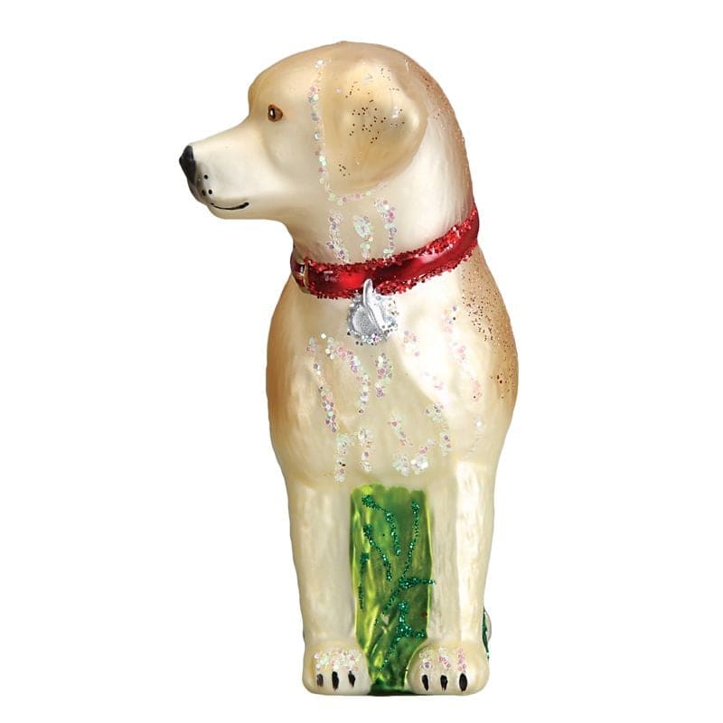 Standing Yellow Lab Dog Breed Ornament