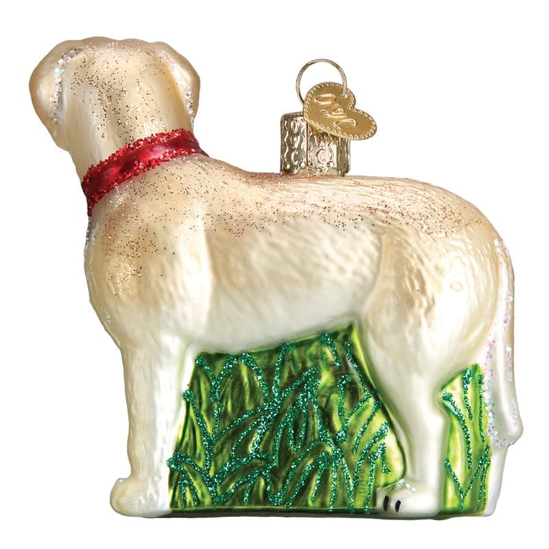 Standing Yellow Lab Dog Breed Ornament