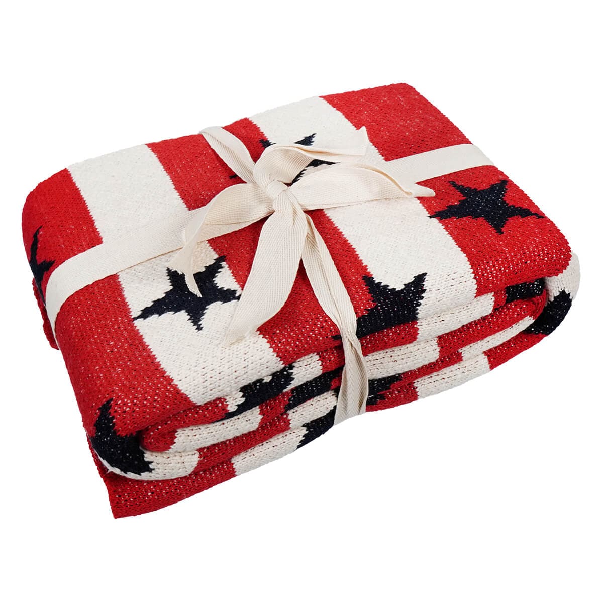 Stars & Stripes Knit Throw - Patriotic