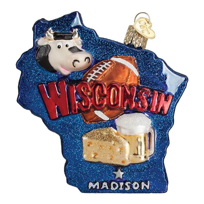 State of Wisconsin Ornament