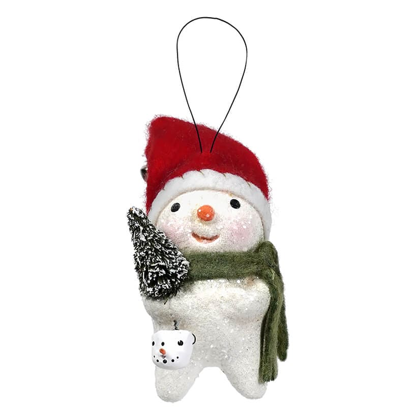 Stocking Cap Snowman Ornament