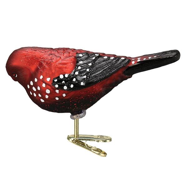 Strawberry Finch Ornament