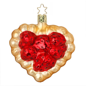 Strawberry Heart Tart Ornament