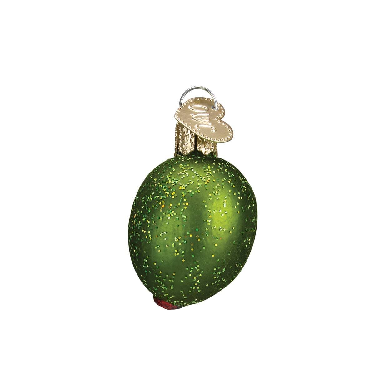 Stuffed Green Olive Ornament