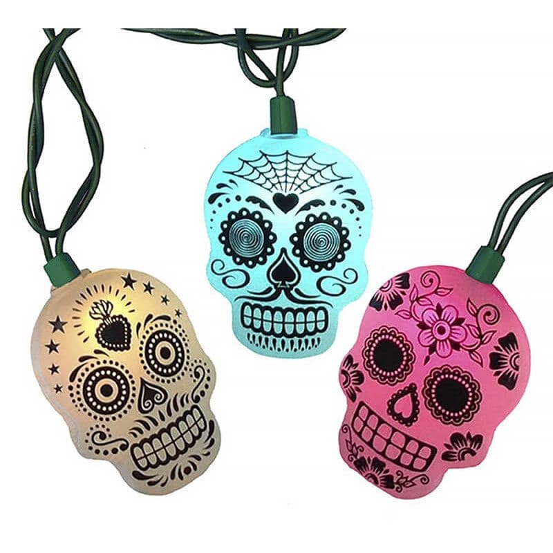 Sugar Skull Color-Changing LED Light Strand