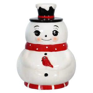 Sweet Snowman Cookie Jar