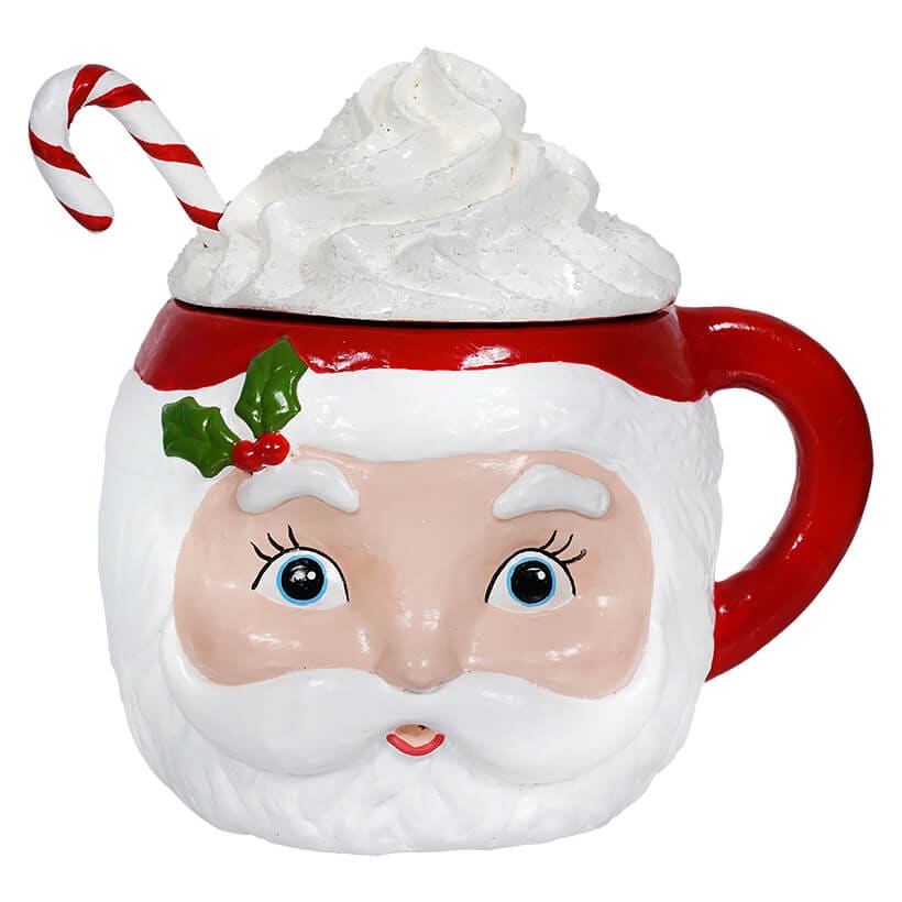 Sweet Tidings Santa Head Mug Container