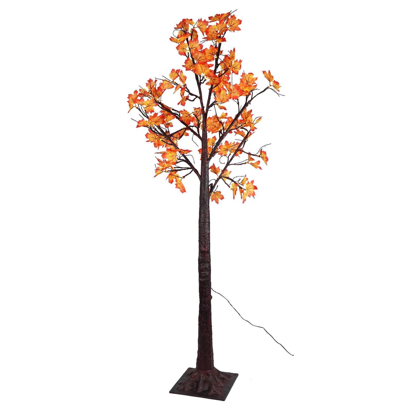 Tall Maple Leaf Lighted LED Tree by Gerson Companies – Traditions