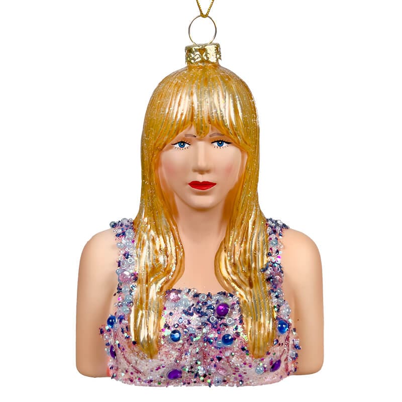 Taylor Swift Rhinestone Ornament - Ornaments