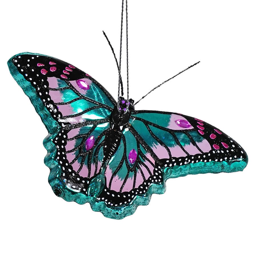 Teal Butterfly Ornament - Ornaments