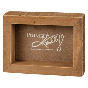 A rustic wooden fall farm wagon block sign with natural finish and embossed primitives by kathy logo