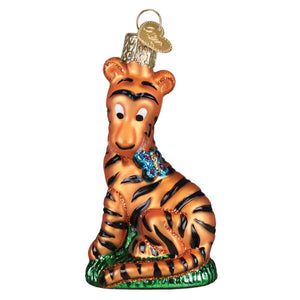 Tigger ornament shaped like a colorful tiger made of resin perfect as a whinnie the pooh ornament for christmas trees