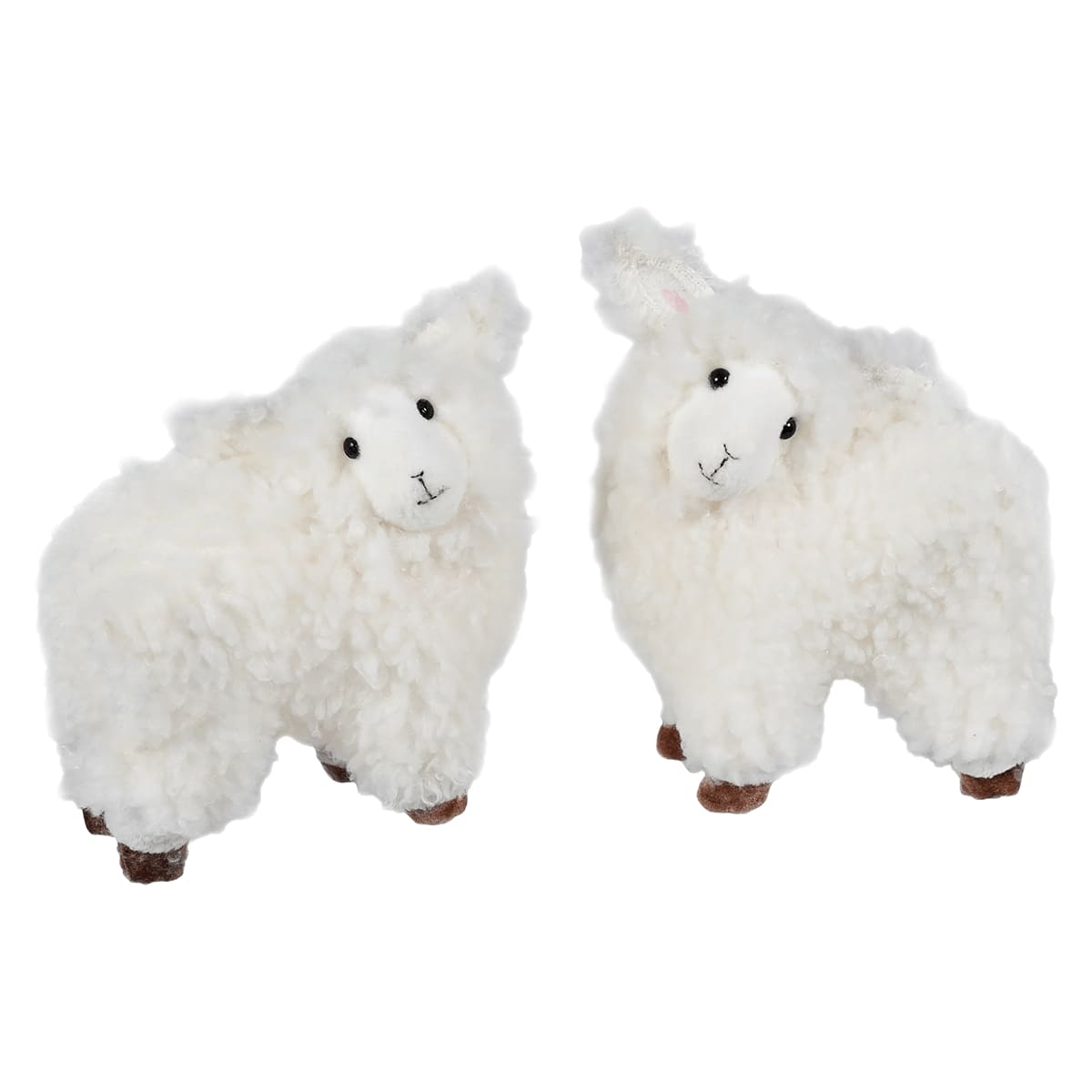 Too Cute Plush Sherpa Lambs Set/2 - Easter