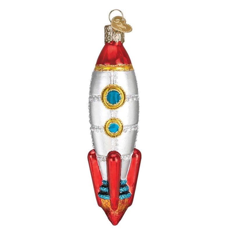 Christmas Rocketship Toy Rocket Ship Ornament by Old World Christmas – Traditions