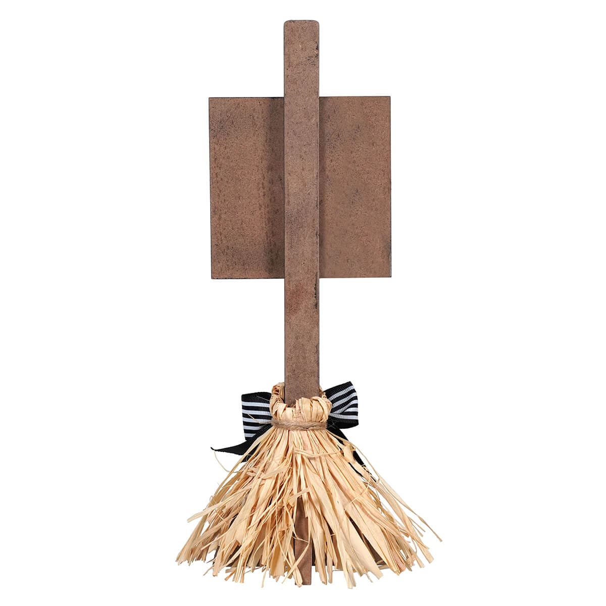 ’Trick Or Treat’ Straw Broom Sign - Halloween