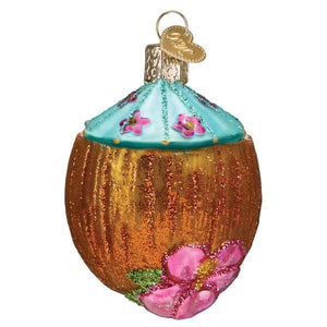 Tropical Coconut Drink Ornament