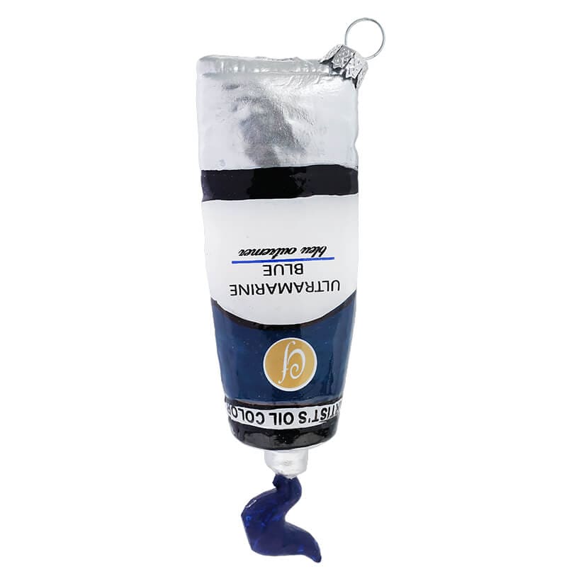 Tube Of Blue Oil Paints Ornament