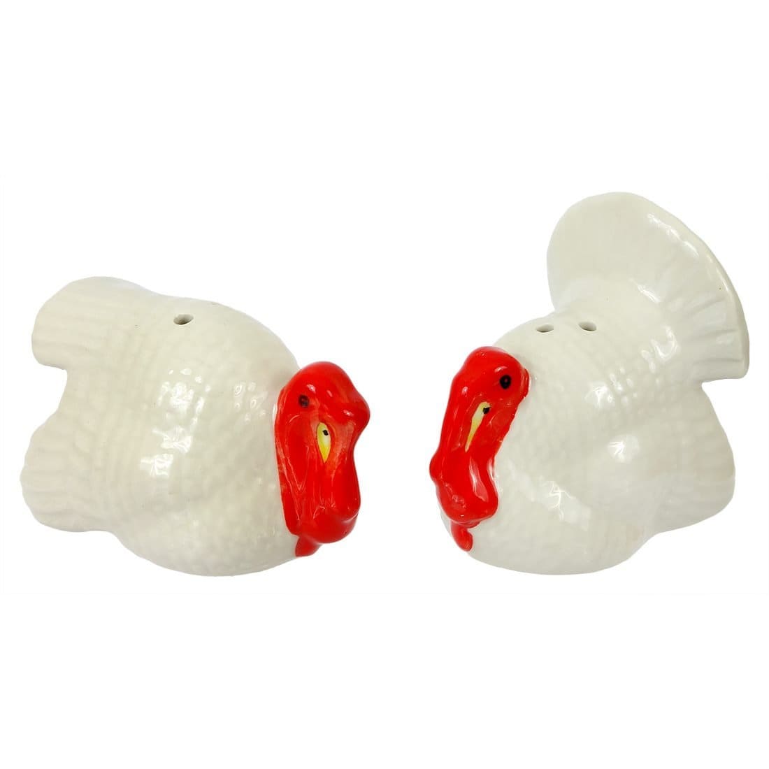 Turkey Salt n' Pepper Shakers in Basket Set/3