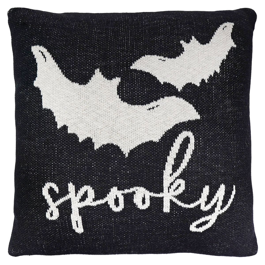 Spooky Nights Trick or treating ghost blanket with bats shops and pillow