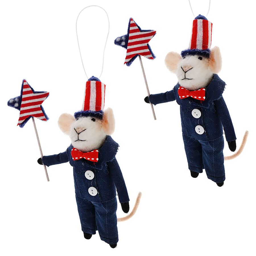 Uncle Sam Mouse Critter Set/2