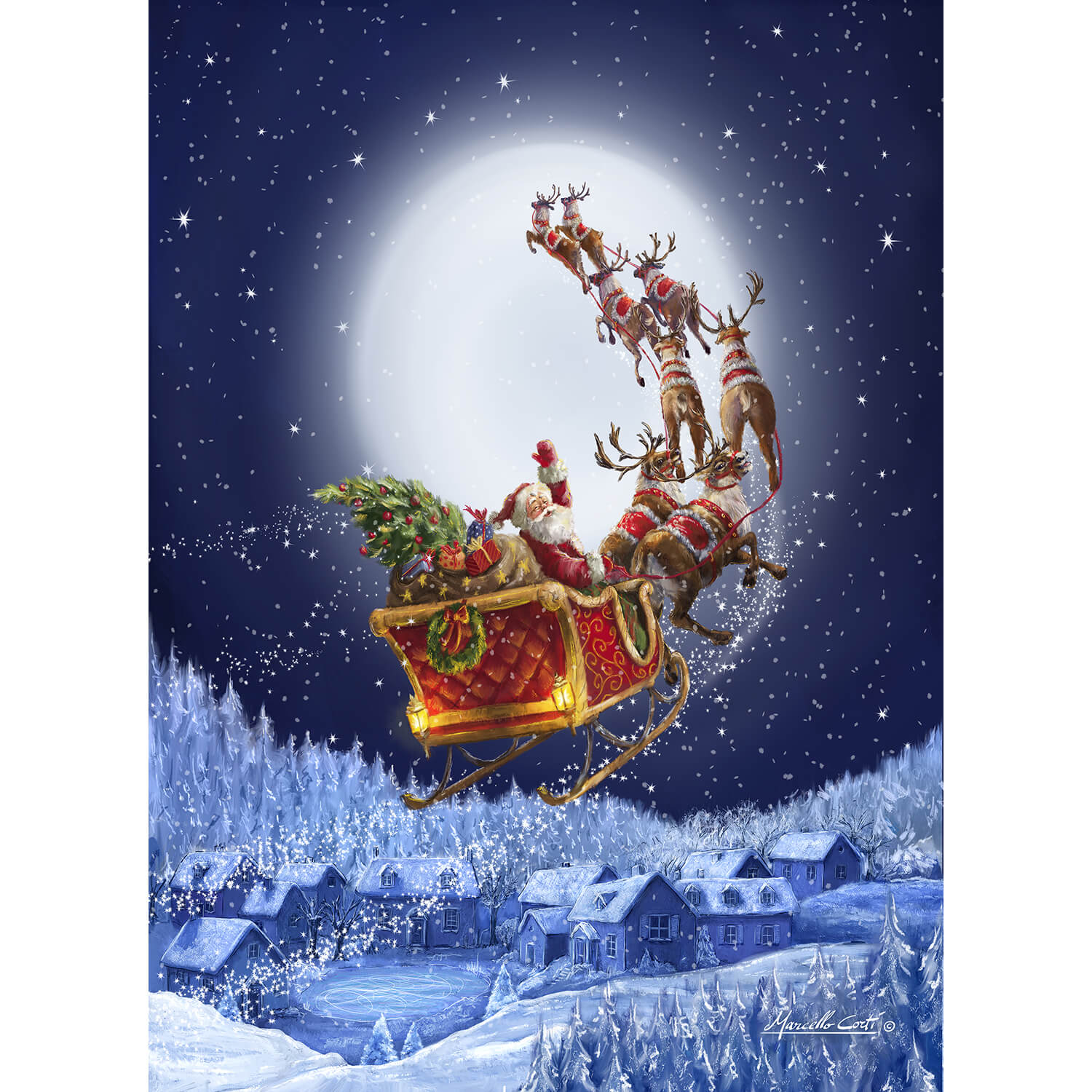 Up And Away Puzzle - Christmas