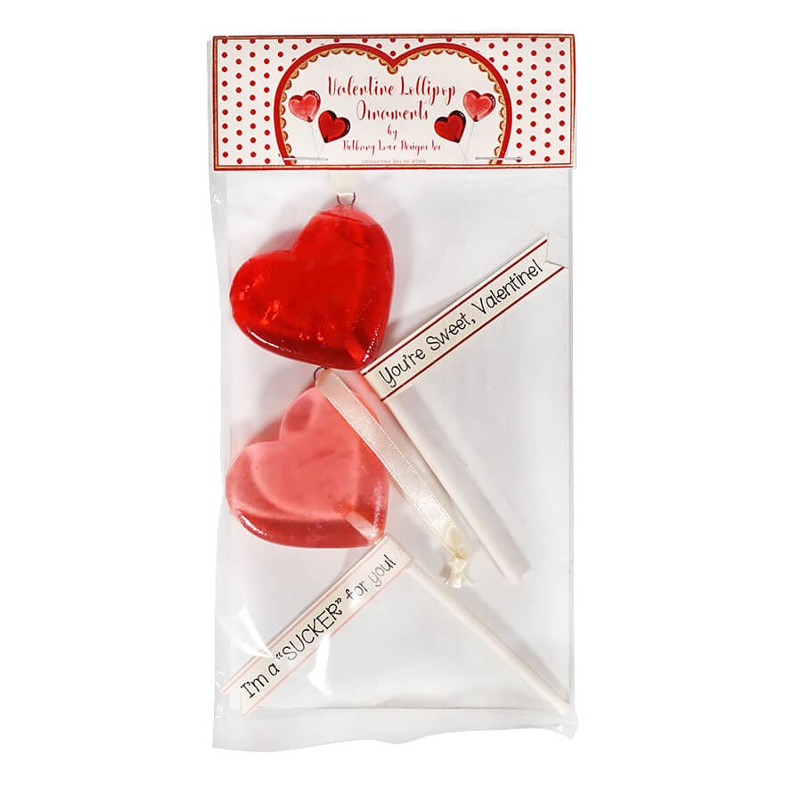 Valentine Lollipop Ornaments Set/2