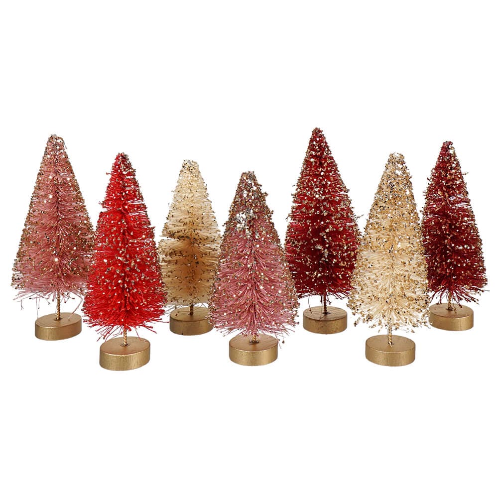 Valentine Mini Bottle Brush Trees Set/7