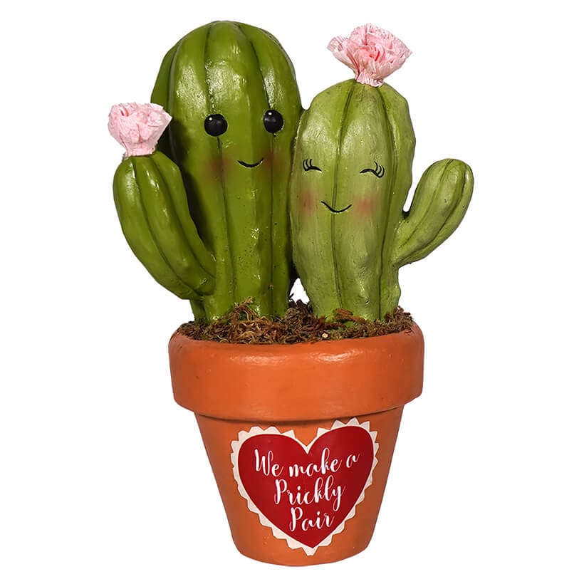 Valentine Prickly Pair Cacti