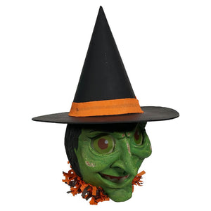 Green Face Witch with Hat Lantern
