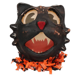 Vintage Howling Black Cat Lantern