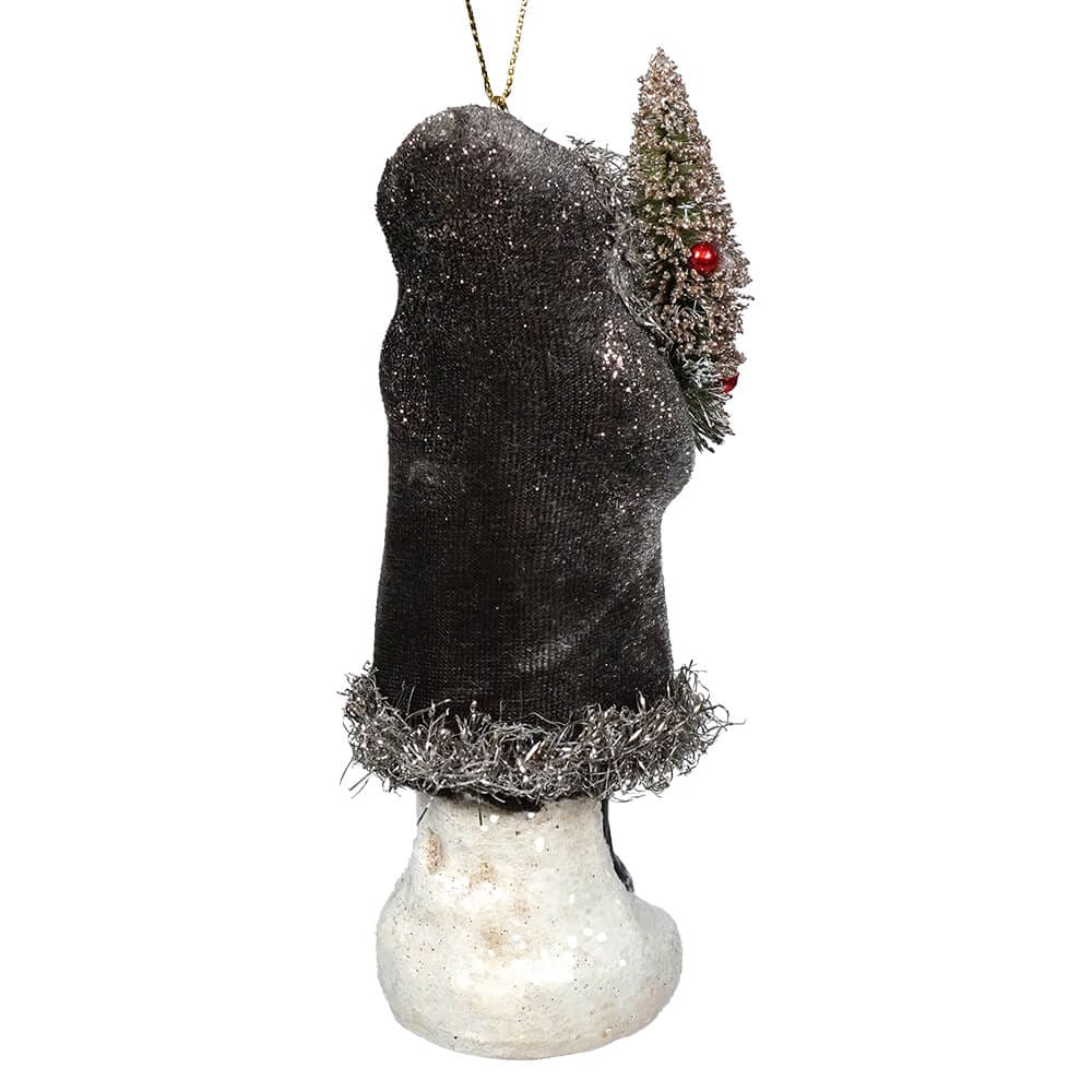 Velvet Gray Belsnickle Ornament - Ornaments